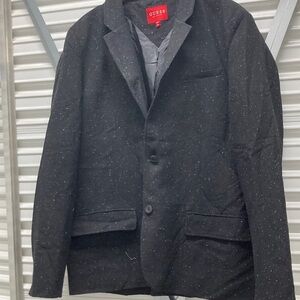 Guess Black Sport Coat Modern Design